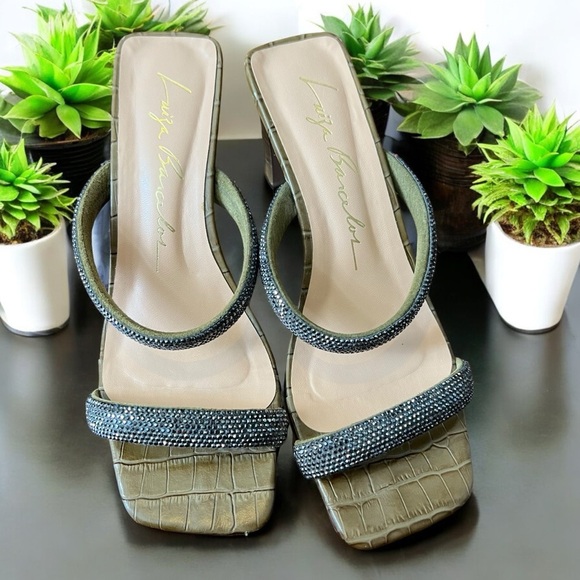 Luiza Barcelos Green Block Heel - Picture 1 of 6